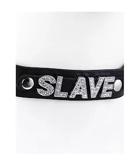 Rhinestone Slave Collar