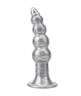 Beaded Metallic Butt Plug
