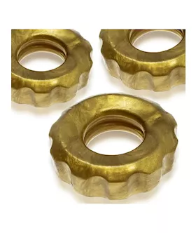 Super Huj 3-pack Cockrings Bronze Metallic