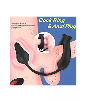 Amore Cupid Remote Controlled Vibrating Cock Ring And Anal Plug