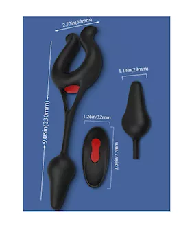 Amore Cupid Remote Controlled Vibrating Cock Ring And Anal Plug