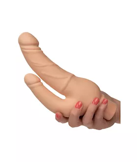 Rechargeable Power Stud Over & Under Double Dildo Vibrator