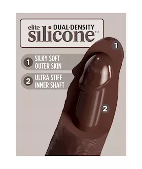 King Cock Elite Dual Density Vibe Silicone Dildo