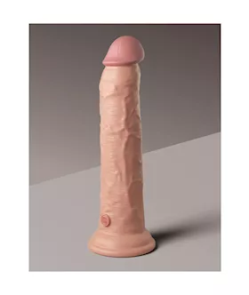 King Cock Elite Dual Density Vibe Silicone Dildo With Remote