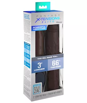 Fantasy X-tensions Elite Sleeve With 3-inch Vibrating Plug