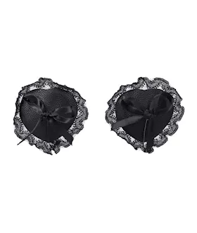 Lace Nipple Pasties In A Bag Black