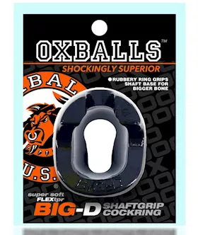Big-d Shaft Grip Cockring Black