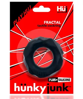 Hunkyjunk Fractal Tactile Cockring Tar Ice