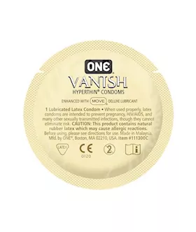 One Vanish Hyperthin Condoms 100 Pack