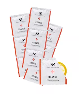 Share Satisfaction Orange Flavoured Condoms - 50 Pack
