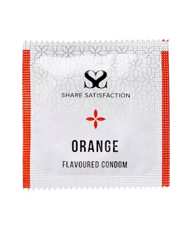 Share Satisfaction Orange Flavoured Condoms - 1000 Bulk Pack