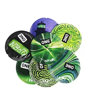 One Glowing Pleasures Condoms 100 Pack