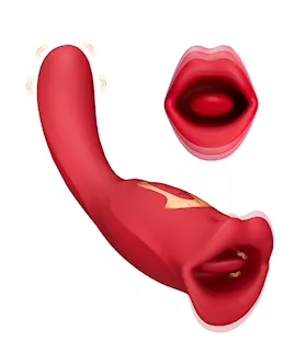 Ruby Lips Double Ended Biting Vibrator