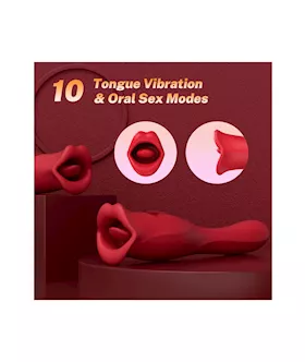 Ruby Lips Double Ended Biting Vibrator