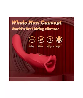 Ruby Lips Double Ended Biting Vibrator