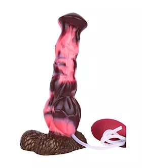 Wild Daring Centaur Warrior Knotted Squirting Fantasy Dildo With Balls