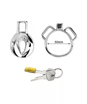 Imprisoned Sissy Stainless Steel Chastity Cage