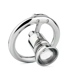 Teardrop Hex Locked Inverted Chastity Cage