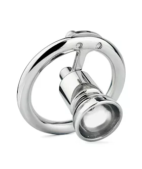 Teardrop Hex Locked Inverted Chastity Cage