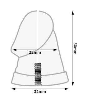 Minimal Hex Locked Inverted Chastity Cage With Dildo Attachment