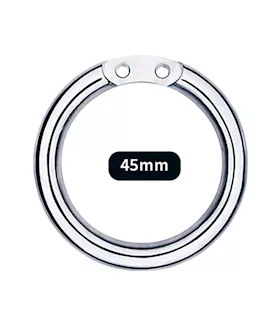 Full Circle Hex Locked Steel Inverted Chastity Cage