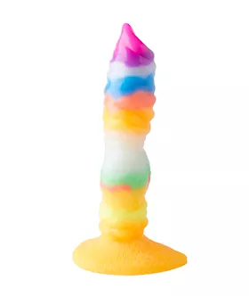 Wild Outlandish Alien Glow In The Dark Knotted Fantasy Dildo