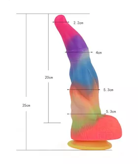 Wild Primordial Being Glow In The Dark Fantasy Dildo With Balls
