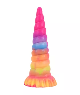 Wild Prancing Unicorn Horn Glow In The Dark Fantasy Dildo