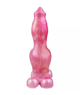 Wild Enraged Dragon Knotted Fantasy Dildo With Balls
