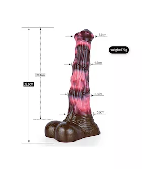 Wild Clydesdale Fantasy Horse Dildo With Balls