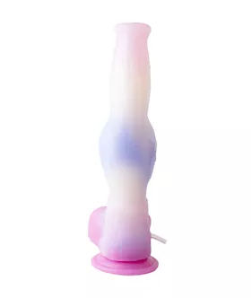 Wild Brawny Colt Knotted Squirting Fantasy Dildo With Balls