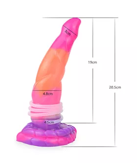 Wild Insatiable Behemoth Glow In The Dark Squirting Fantasy Dildo