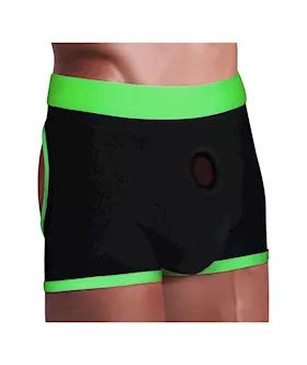Get Lucky Strap-on Boxer Shorts - Xl/xxl