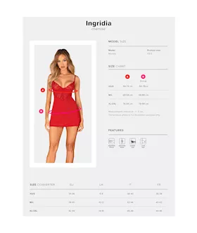 Obsessive Ingridia Chemise & Thong