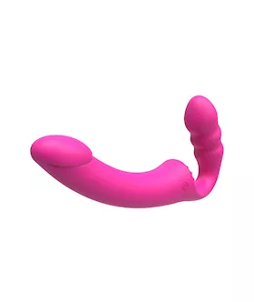 Slimline Remote Controlled Vibrating Strapless Strap-on