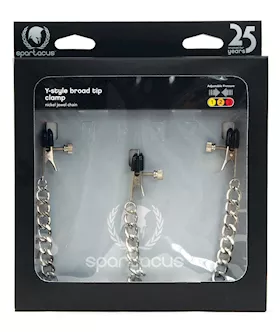 Spartacus YStyle Broad Tip Nipple Clamps amp Clit Clamp