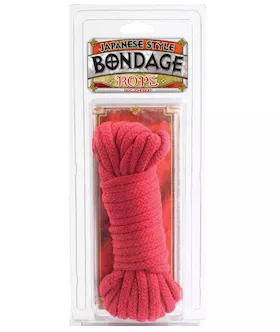Japanese Style Bondage Cotton Rope  Red
