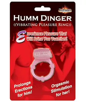 Humm Dinger Vibrating Cockring  Magenta