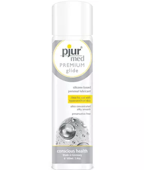 Pjur Med Premium Glide Concentrated Silicone Personal Lubricant  100 ml Bottle