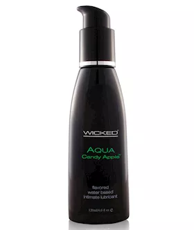 Wicked Sensual Care Aqua Water Based Lubricant  4 oz Candy Apple