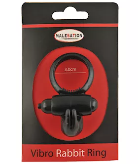 Malesation Vibro Rabbit Ring - Black