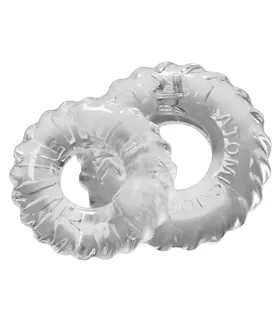 Oxballs TruckT Cock amp Ball Ring  Clear Pack of 2