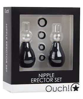 Shots Ouch Nipple Erector Set - Black