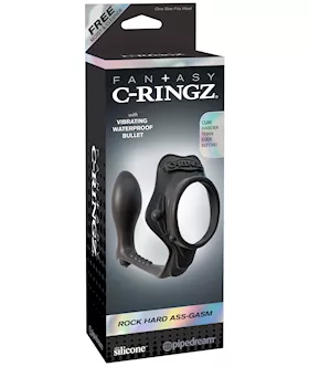 Fantasy CRingz Rock Hard AssGasm Vibrating Ring  Black