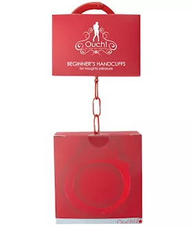 Shots Ouch Beginner Handcuffs  Red