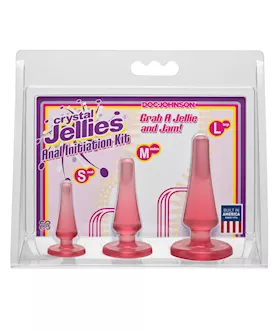 Crystal Jellies Anal Initiation Kit Pink