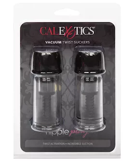 Nipple Play Vacuum Twist Suckers  Black