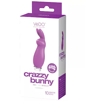 VeDO Crazzy Bunny Rechargeable Bullet  Perfectly Purple
