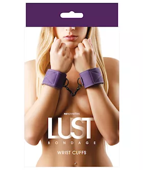 Lust Bondage Wrist Cuffs  Purple
