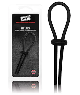 Rock Solid Lasso Cockring  Black